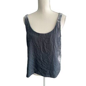 J CREW Gray Crushed Velvet Tank Top Size 10 NEW with tags